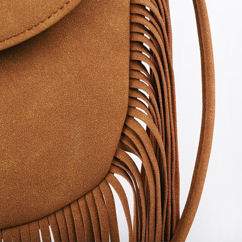 Sac à bandoulière femme imitation Daim