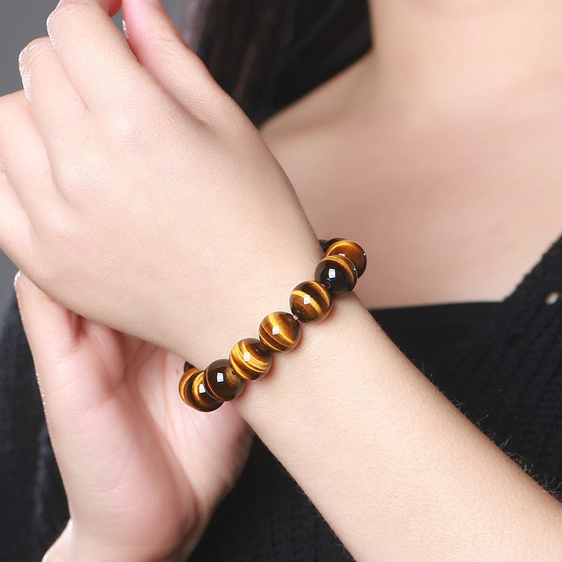 Bracelet œil de tigre en pierre naturelle pour hommes et femmes