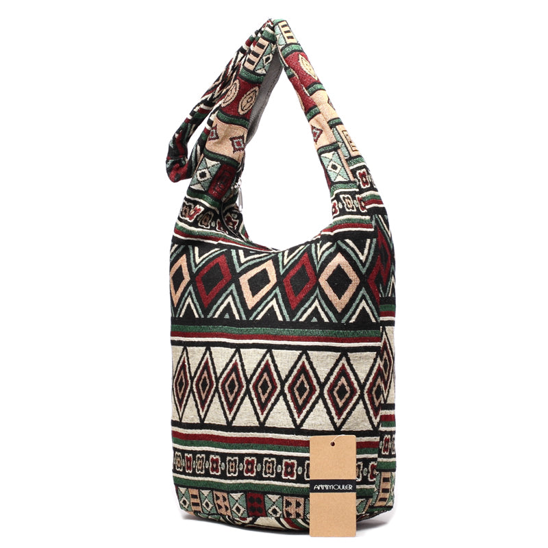 Sac à bandoulière en tissu tissé