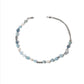 Collier en pierre naturelle bleue mélangée de perles d'eau douce