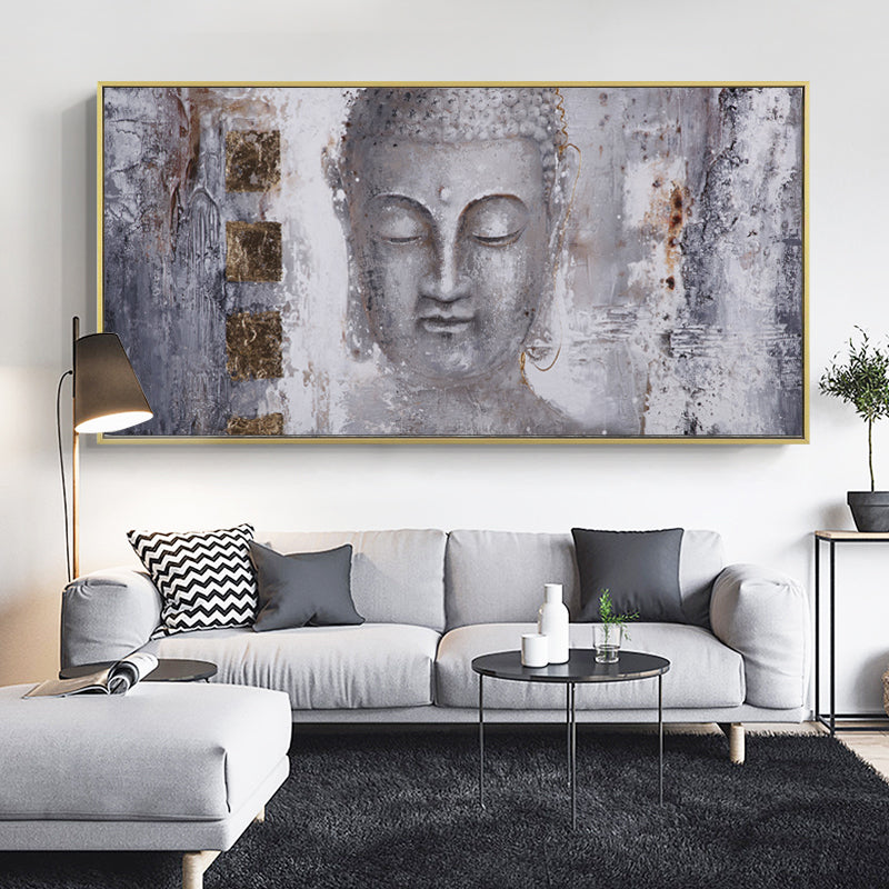 Tableau Bouddha format L dans un intérieur apaisant Image