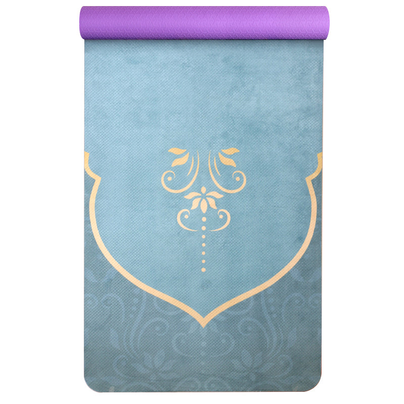 Tapis de Yoga en daim motif spirituelle
