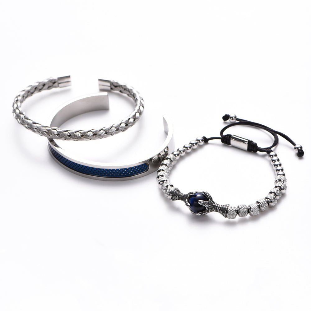 Bracelet pour homme avec œil de tigre
