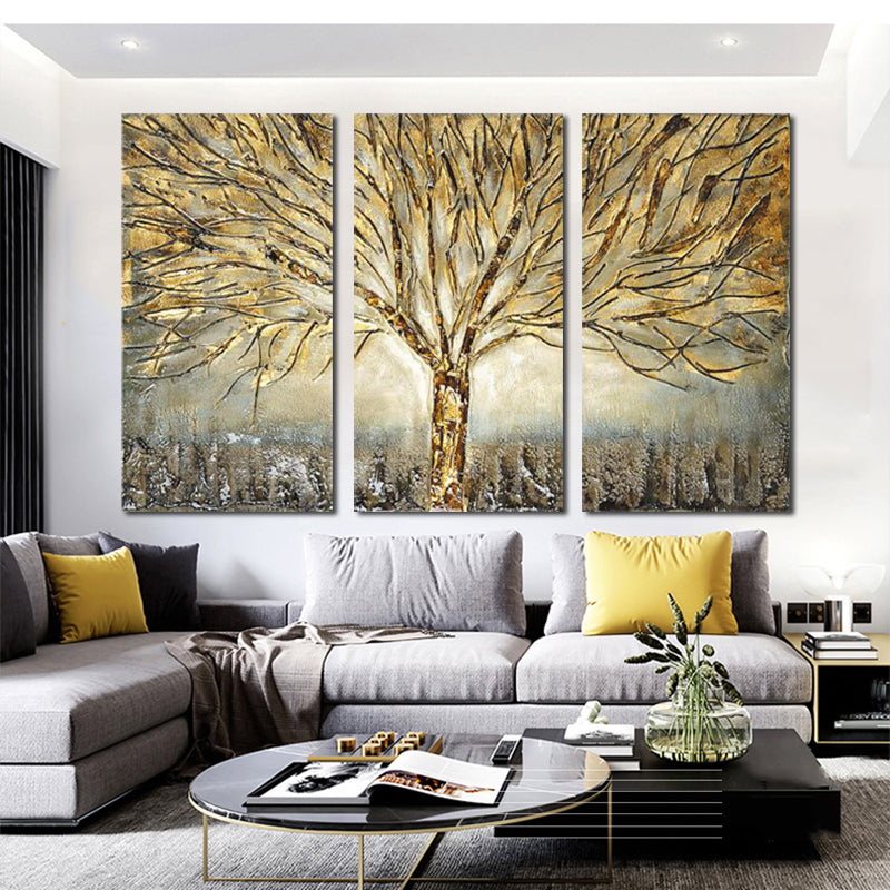 Tableau arbre de vie doré