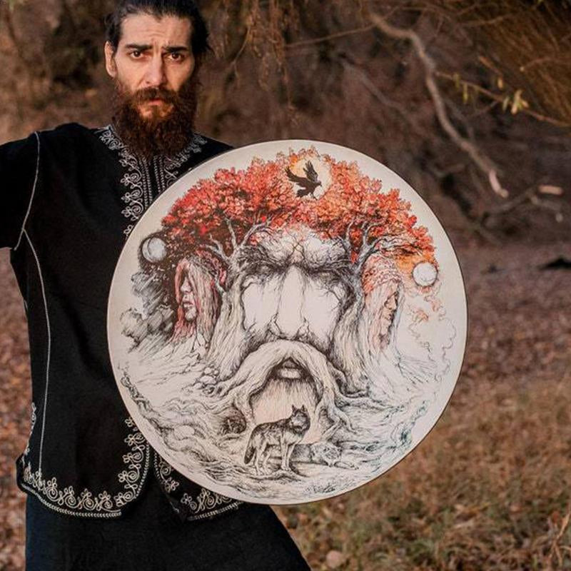 Tambour Chamanique arbre de vie