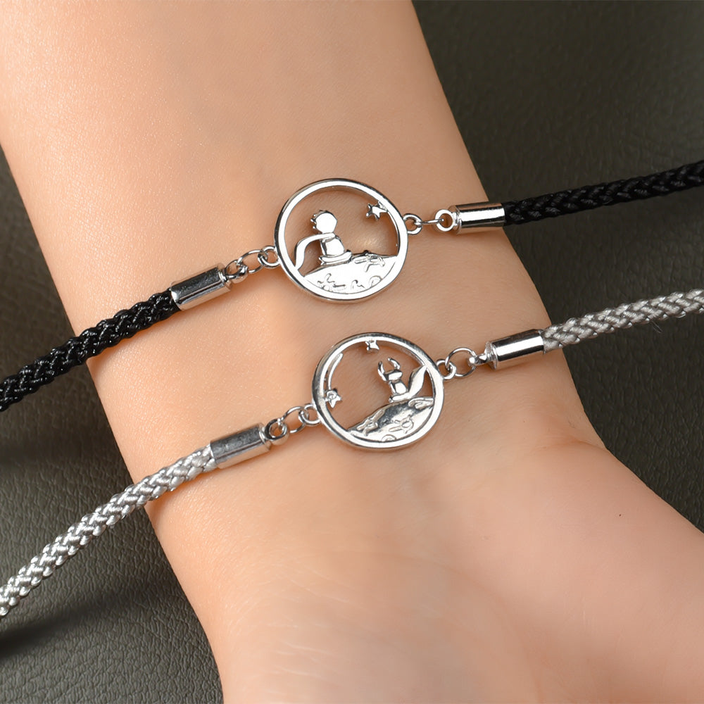Bracelet de couple le petit Prince et le renard