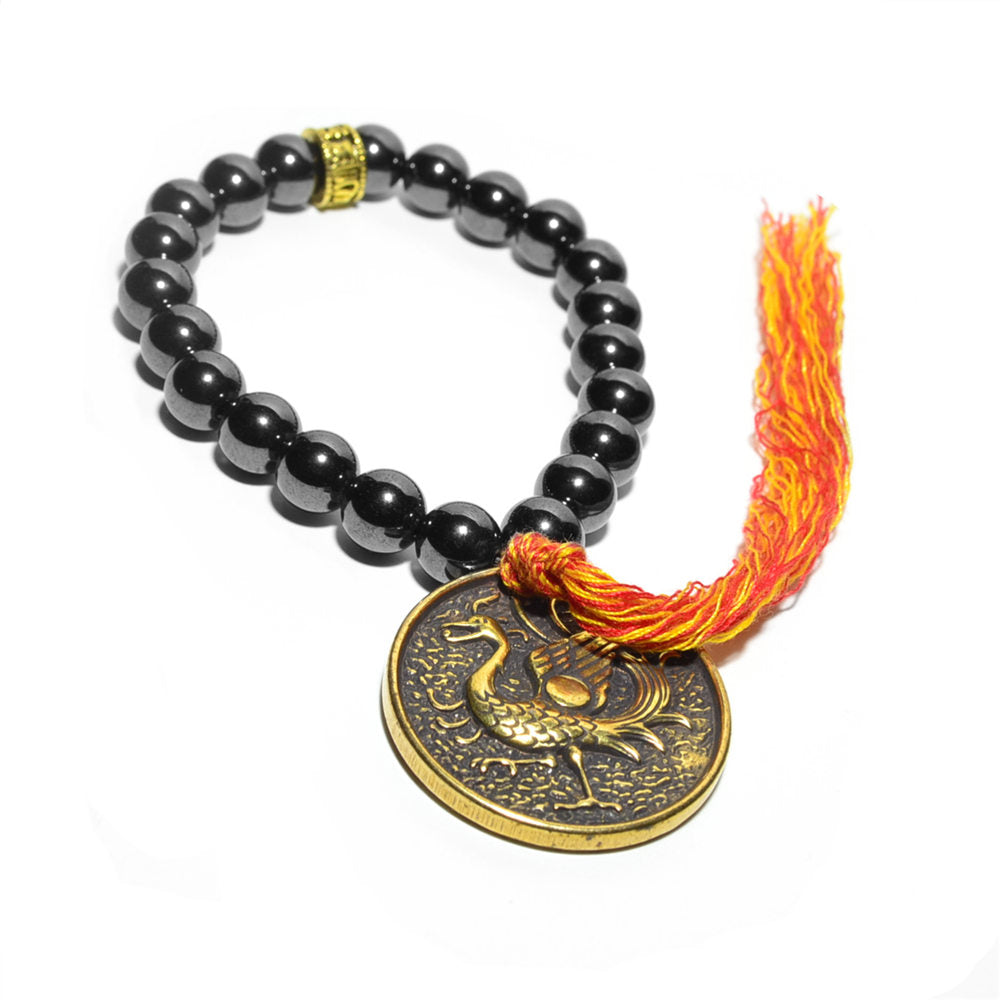 Bracelet tibétain avec nœuds porte-bonheur