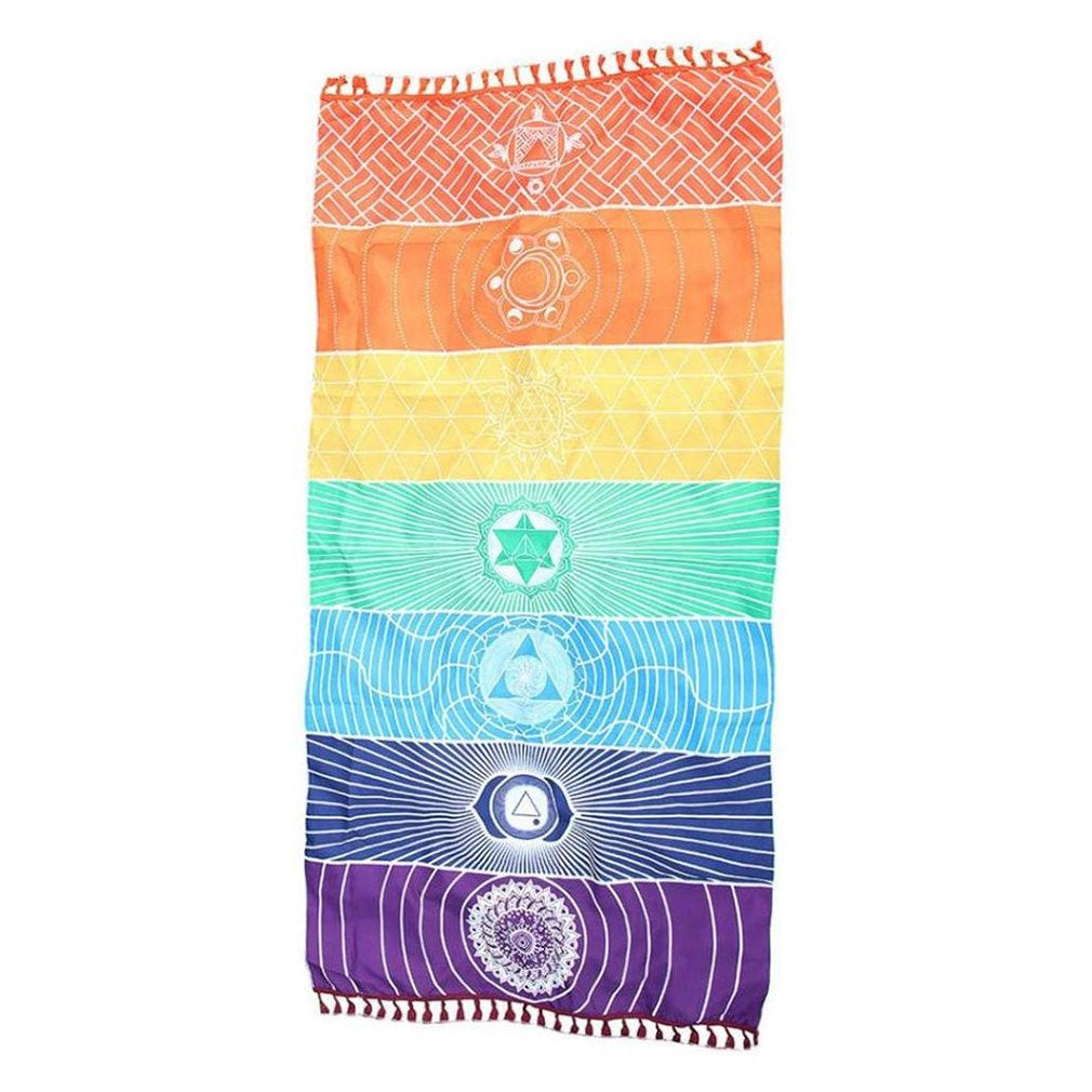 Tapis de Yoga de méditation 7 chakras