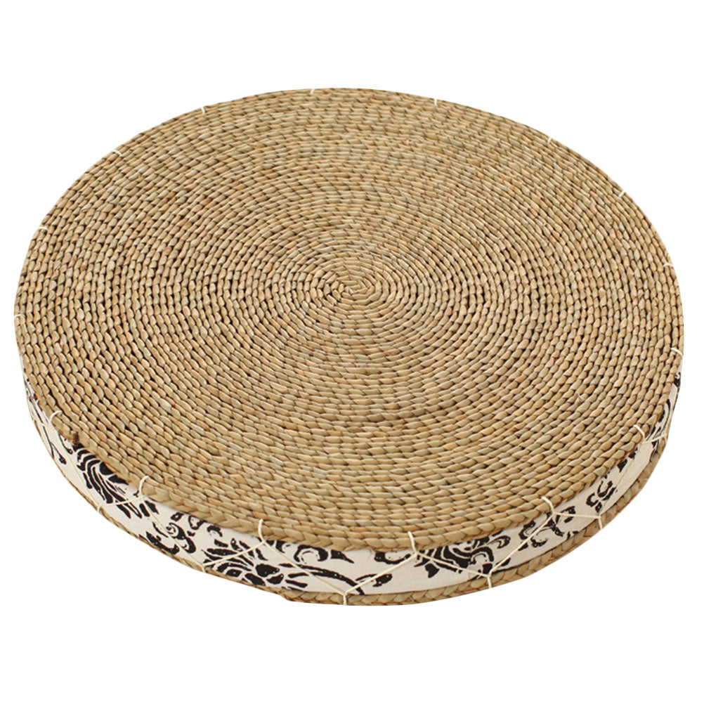 Coussin meditation Tatami en paille pour sol