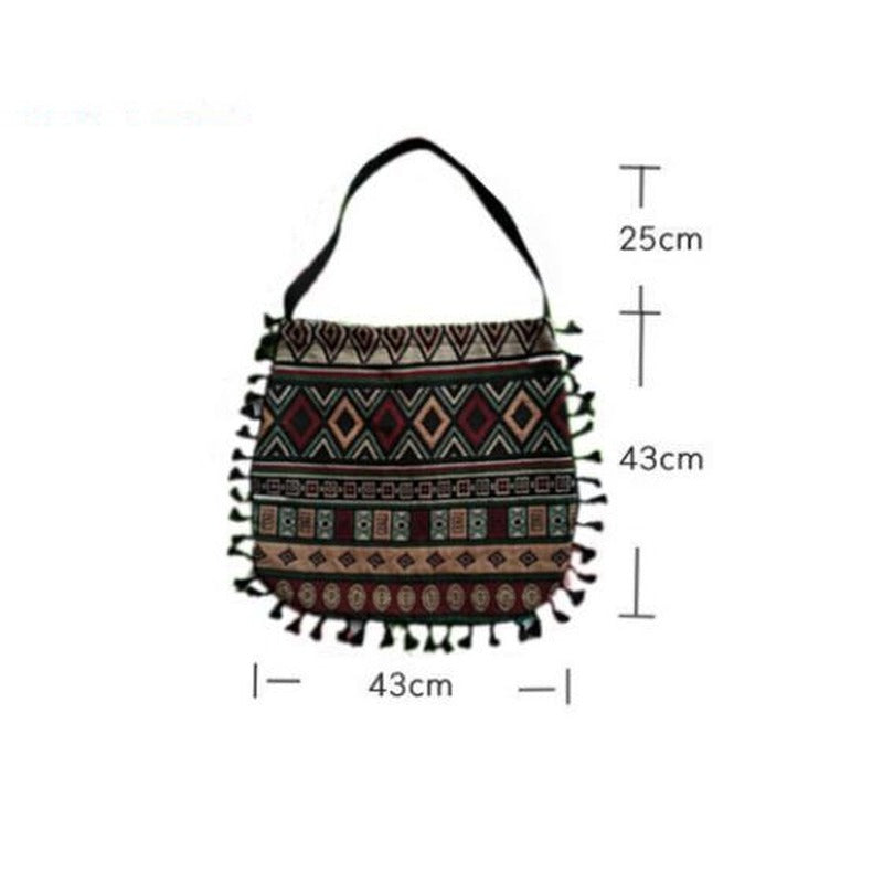 Sac à bandoulière femme bohème à franges