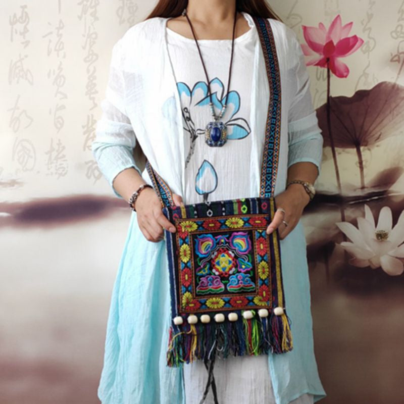 Sac à bandoulière femme ethnique vintage
