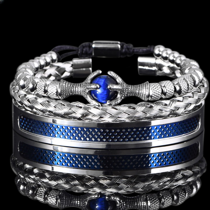 Bracelet pour homme avec œil de tigre