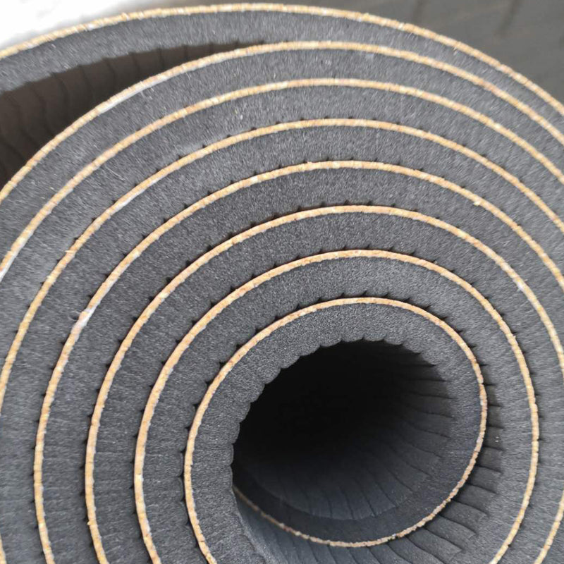 Tapis de Yoga en liège naturel antidérapant motif éléphant