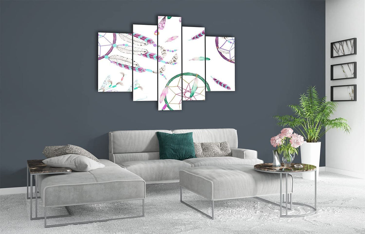 Tableau attrape-rêves coloré