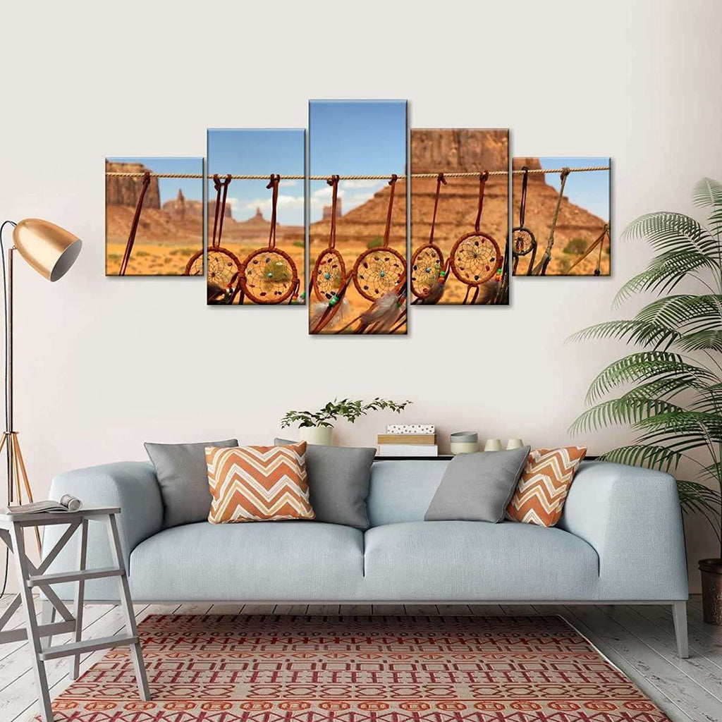 Tableau attrape-rêves dans le desert