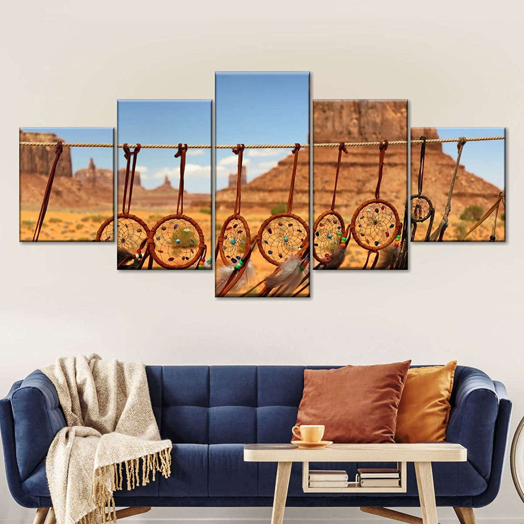 Tableau attrape-rêves dans le desert