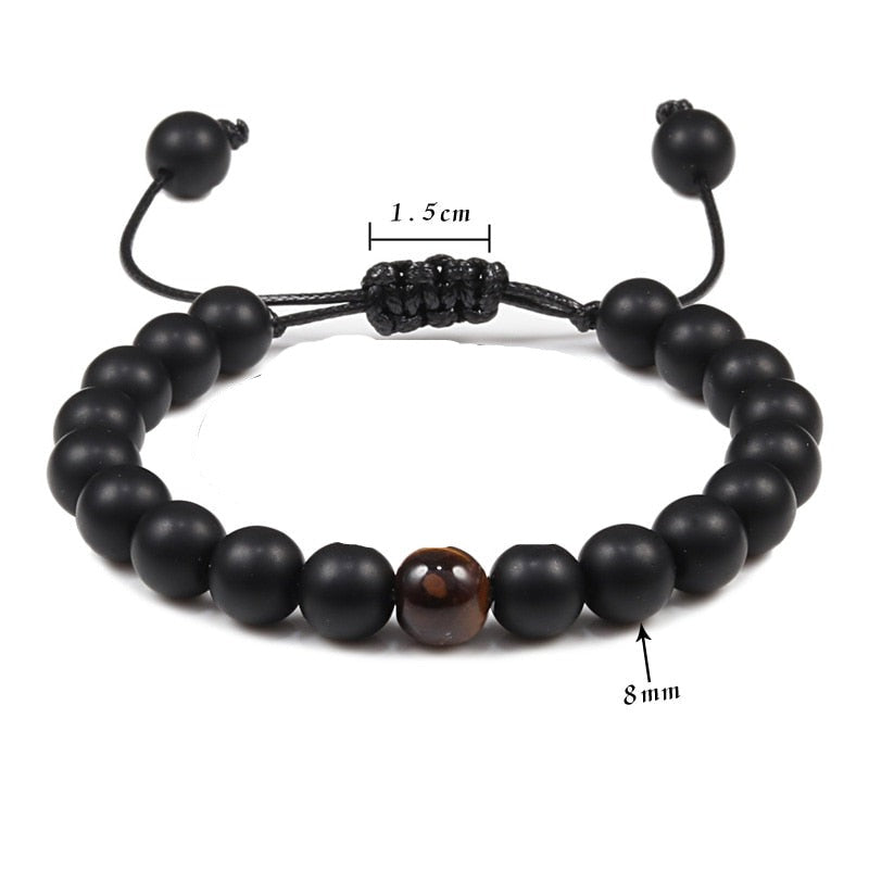 Ensemble bracelet œil de tigre pour homme