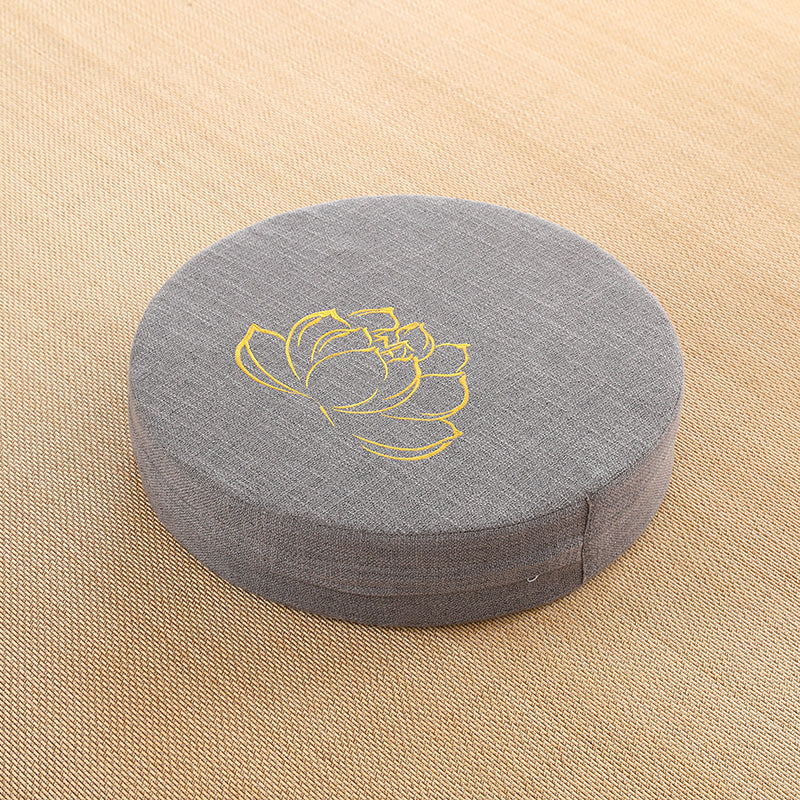 Coussin meditation avec fleur de lotus