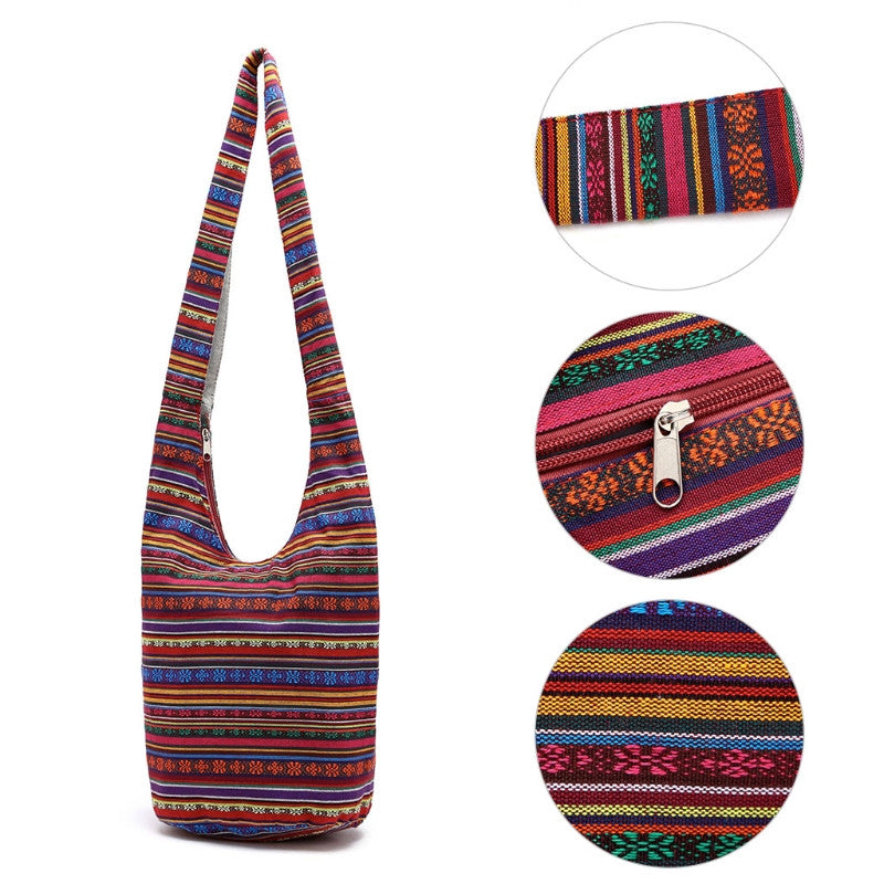 Sac à bandoulière femme style ethnique