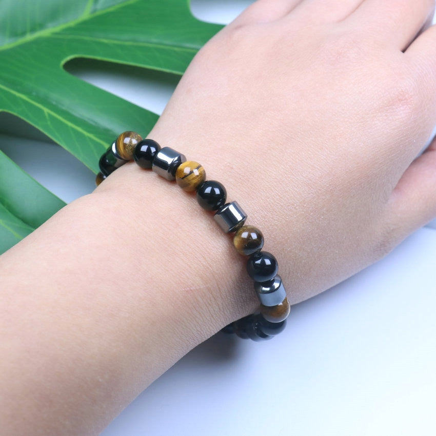 Bracelet œil de tigre avec énergie de guérison