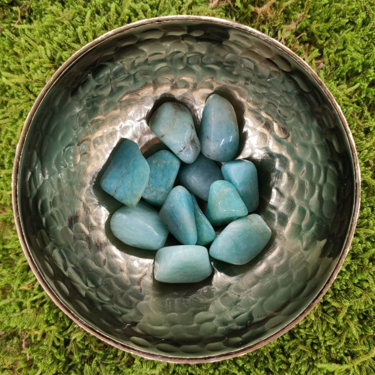 Amazonite roulée - pierre