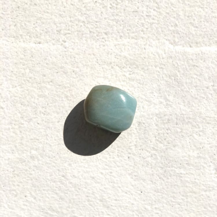 Amazonite roulée - pierre lithothérapie
