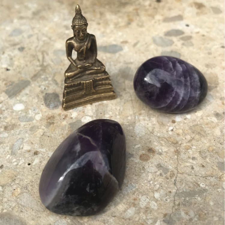 Améthyste roulée - pierre lithothérapie