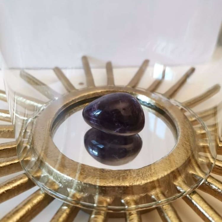 Améthyste roulée - pierre litho