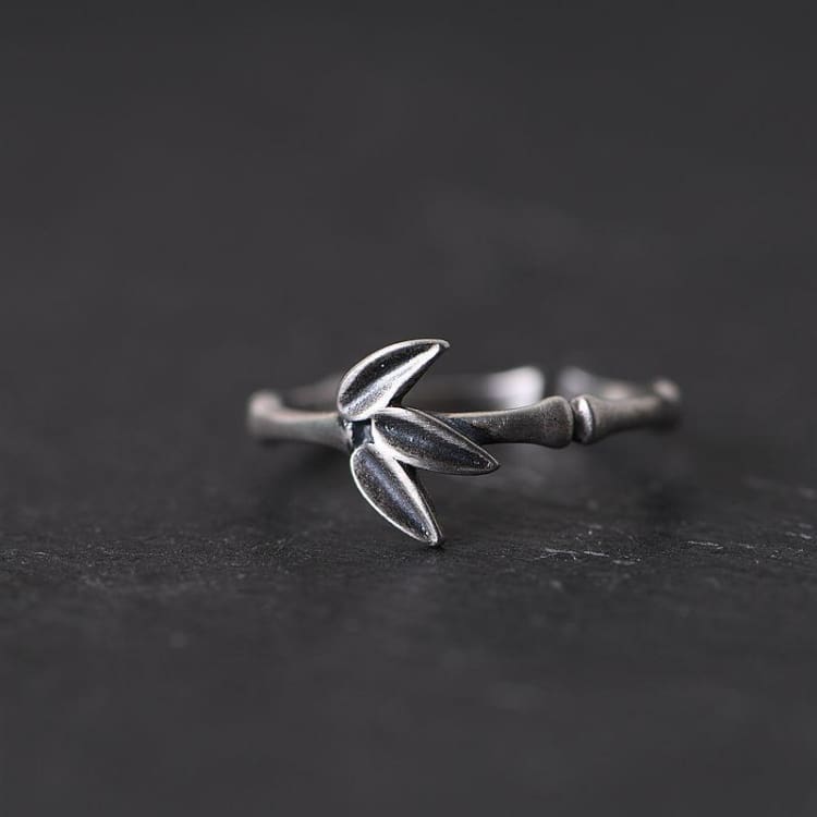 Anneau Le Bambou du Bonheur - anneau en Argent Sterling 925