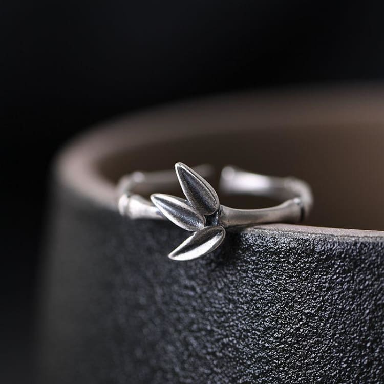 Anneau Le Bambou du Bonheur - anneau en Argent Sterling