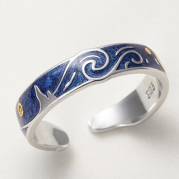 Anneau De La Nuit Étoilée - Bague