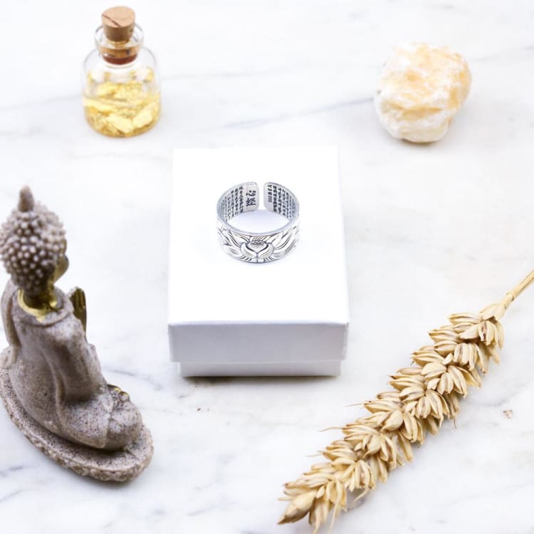 Anneau de la Fleur de Lotus - Bague Argent