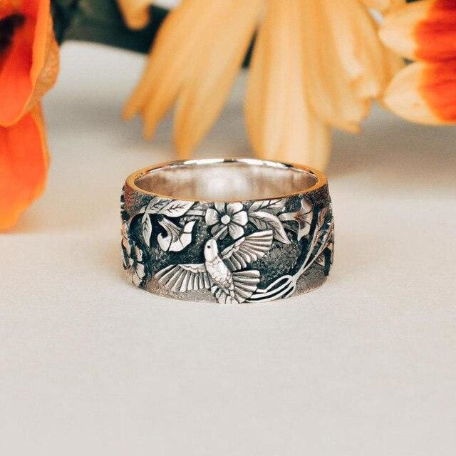 Anneau de la ’Fleur de Pensée’ - 7 - bague