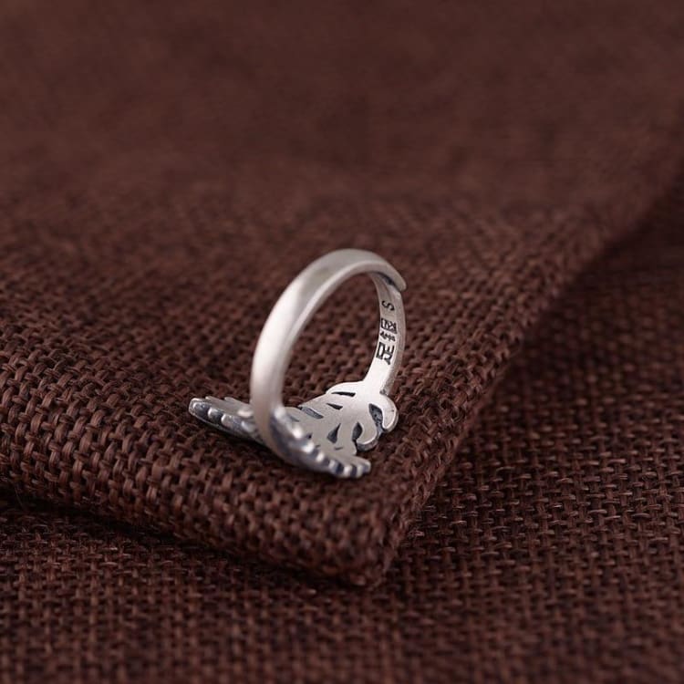 Anneau Minhas du Changement - Bague en Argent Ajustable