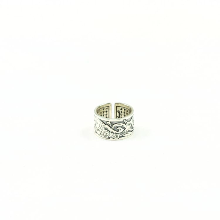 Anneau « Matsyayugma » du Lotus - Bague Argent