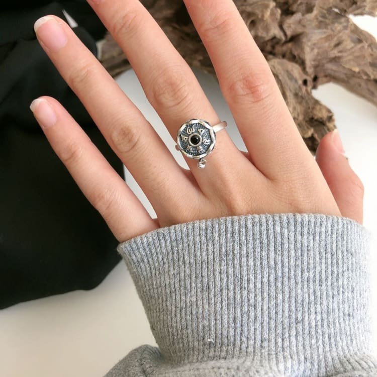 Anneau du Mantra de la Compassion en Argent Sterling 925 Image