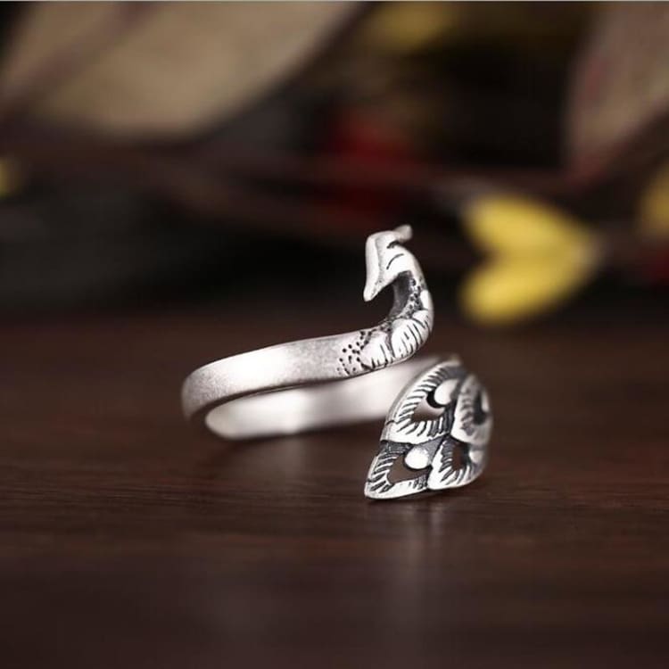 Anneau Renouveau du Paon - Bague anneau renouveau