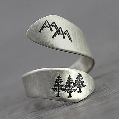Anneau Inspiration de la Nature - La Montagne - Bague