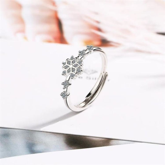 Anneau ’Inspiration de l’Hiver’ Taille Ajustable - bague