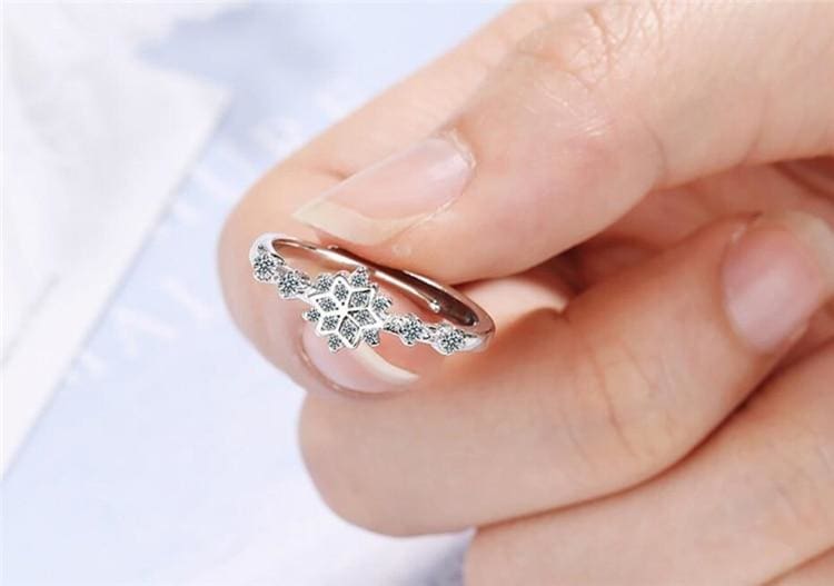 Anneau ’Inspiration de l’Hiver’ Taille Ajustable - bague anneau Argent Sterling 925