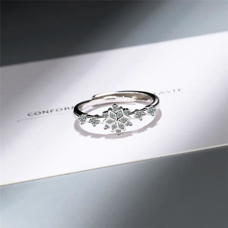 Anneau ’Inspiration de l’Hiver’ Taille Ajustable - bague en Argent Sterling 925