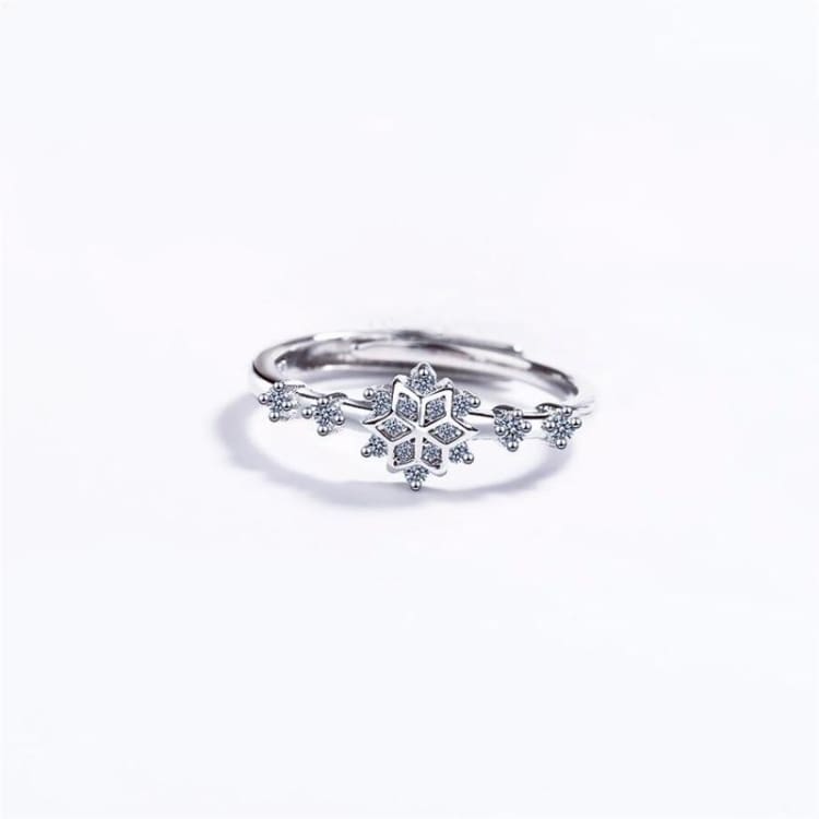Anneau ’Inspiration de l’Hiver’ Taille Ajustable - bague en Argent