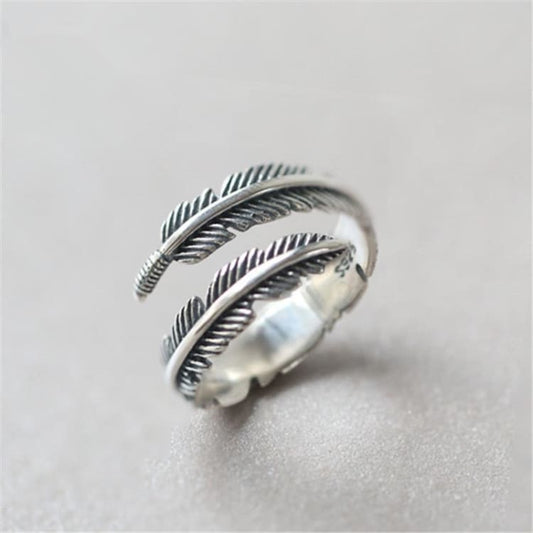 Anneau Plume dAnge en Argent Sterling 925 - Bague