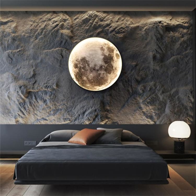 Applique murale lunaire ’ la tête dans les Etoiles ’