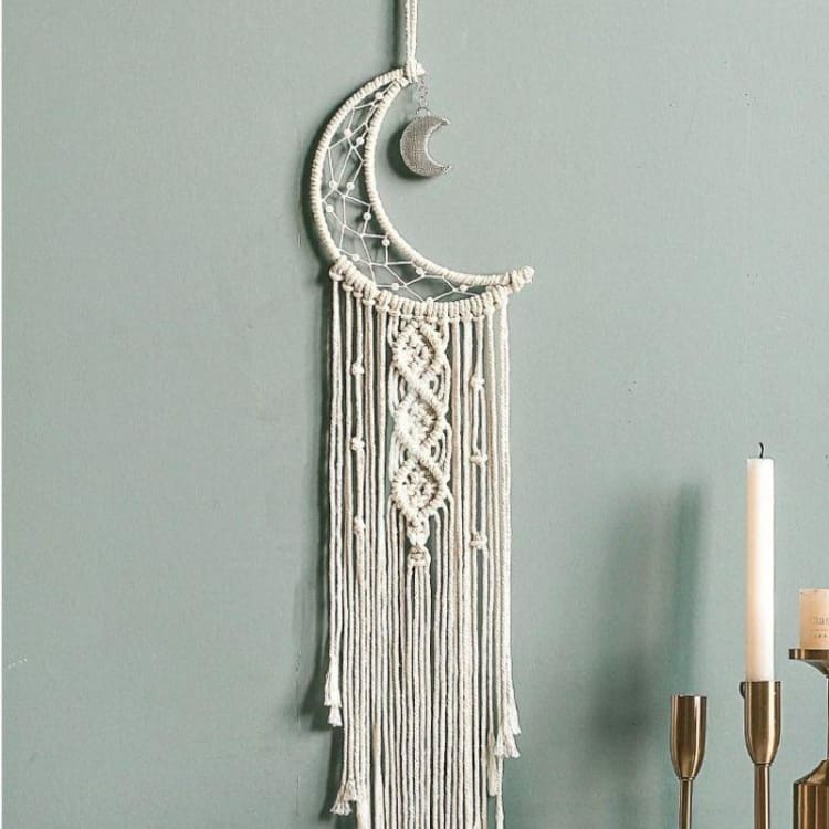 Attrape Rêves ’Inspiration Nordique’ - Lune (96cm) - Décorations