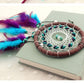 Attrape rêves turquoise avec pendentifs décoratifs - Décoration
