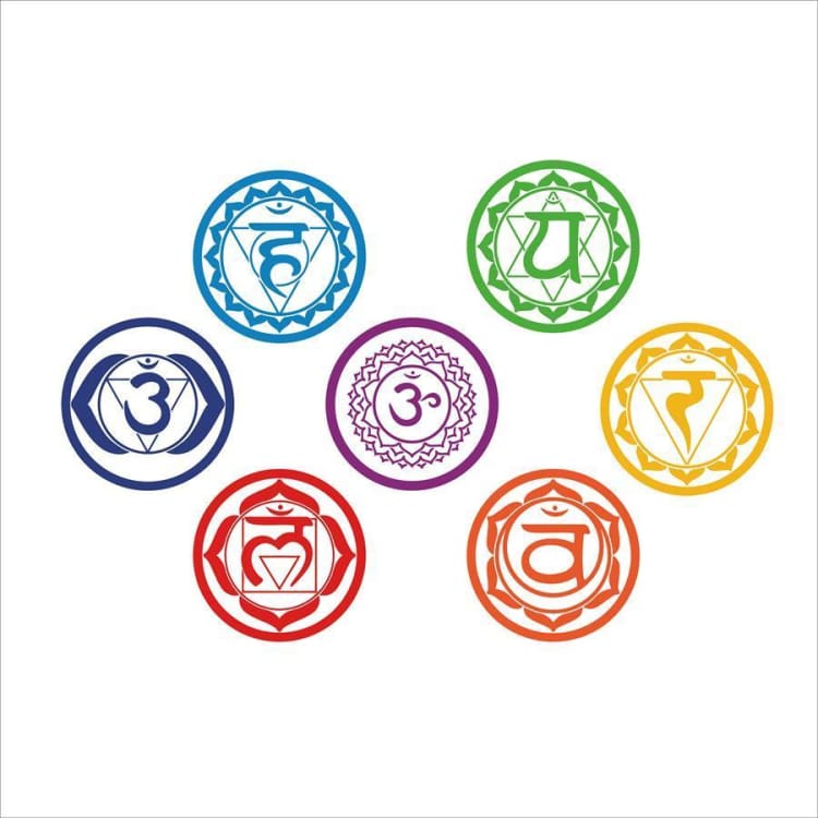 Autocollants Muraux 7 Chakras - Autocollant Zen