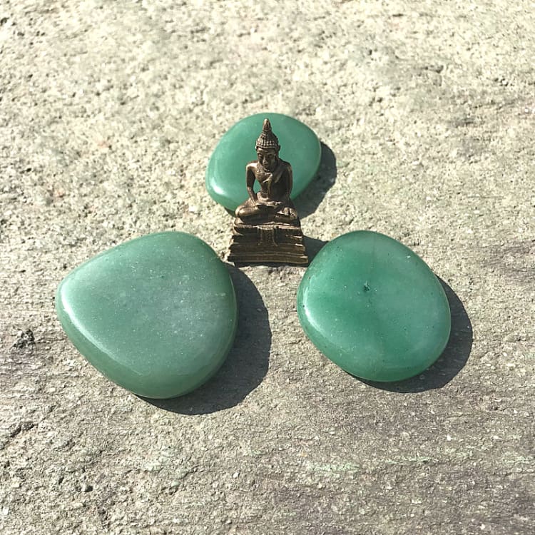 Aventurine Verte Plate - pierre Aventurine