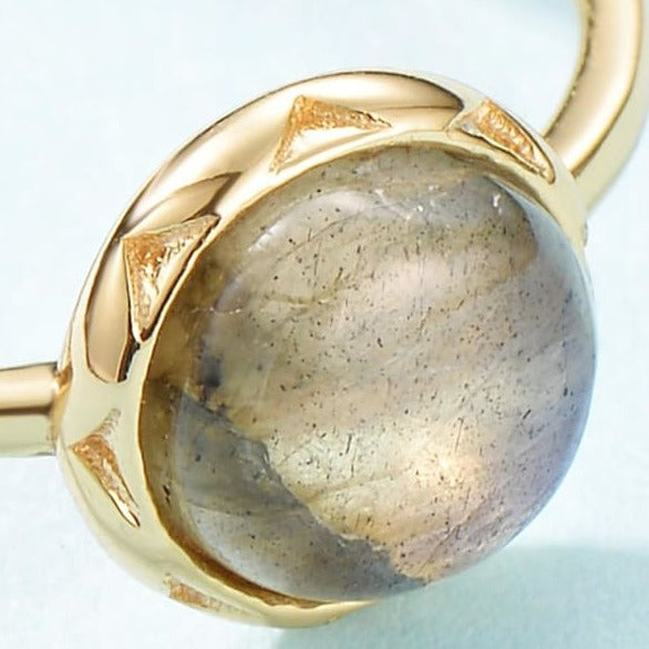 Bague ajustable en Labradorite - Bague Ajustable Labradorite