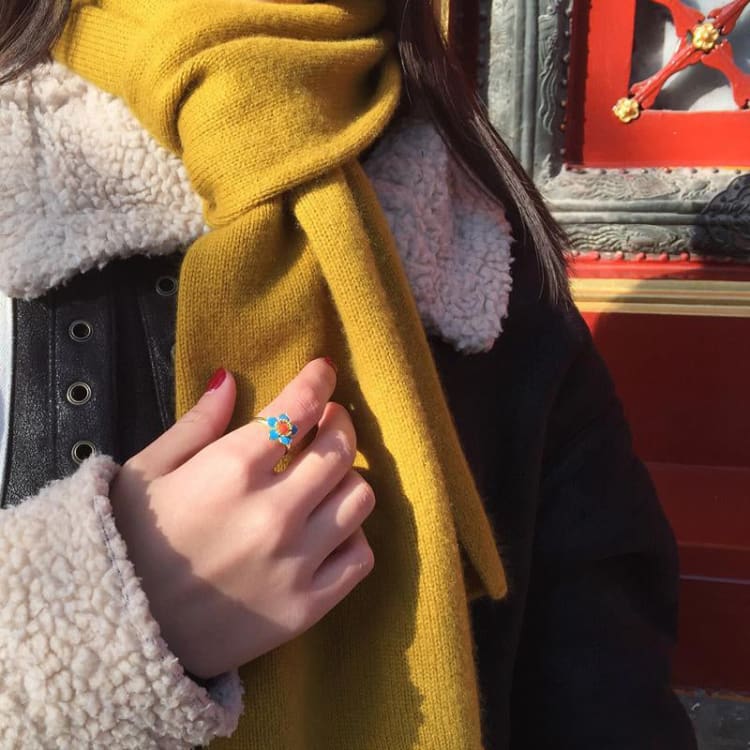 Bague vintage ’ Le Mouron des champs ’